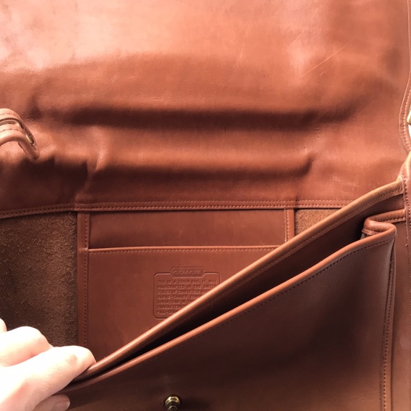 Vintage Coach Bag Brown Metropolitan Briefcase 5180 Tan Office Laptop 90‘s Case - Picture 17 of 17